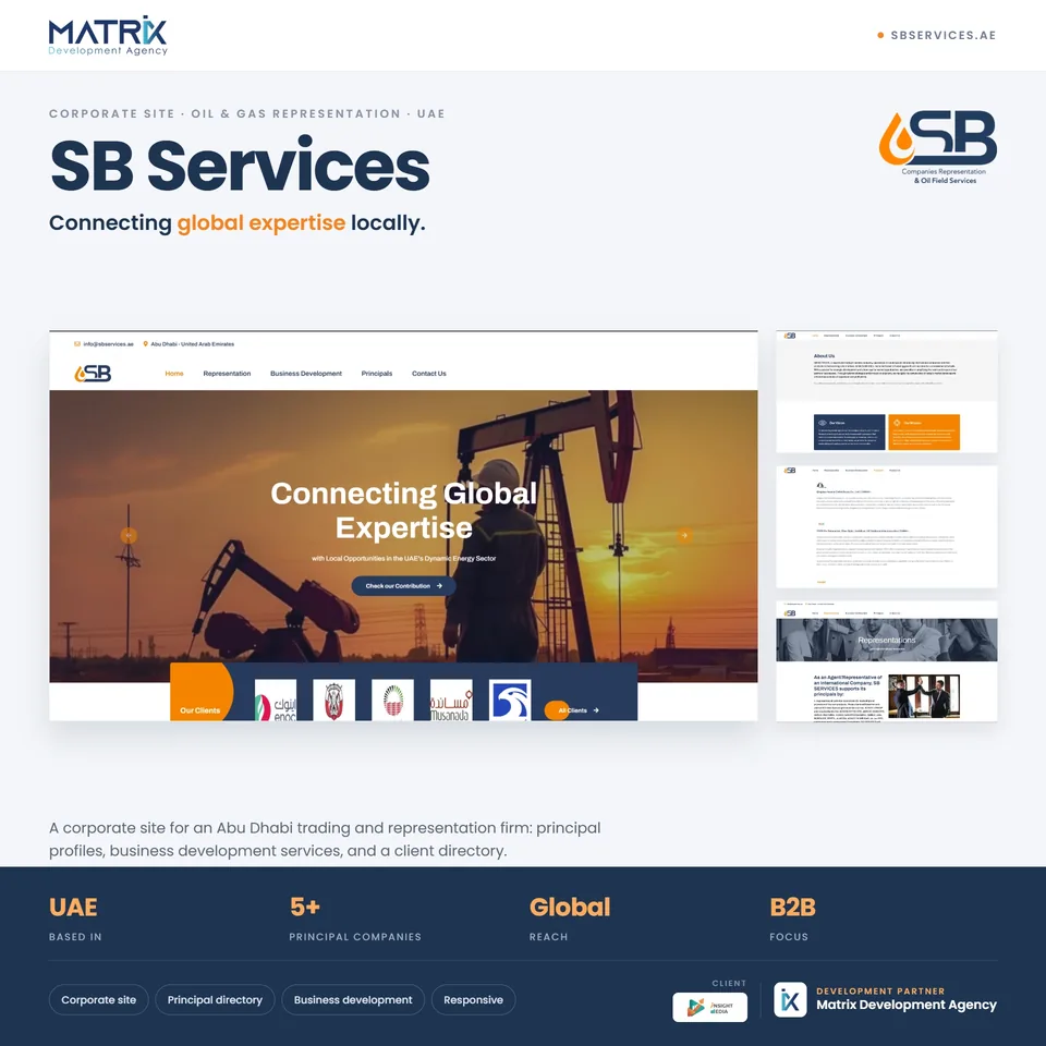 SB Services energy trading site