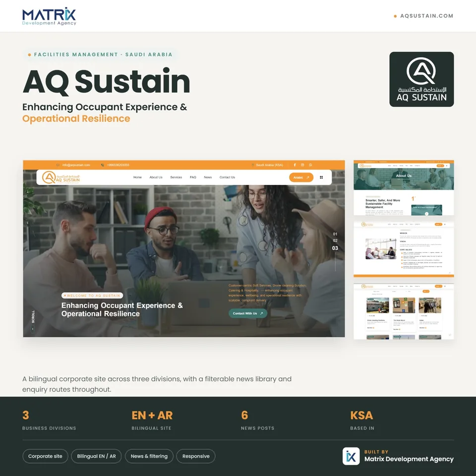 AQ Sustain corporate website
