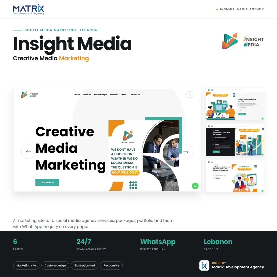 Insight Media agency website